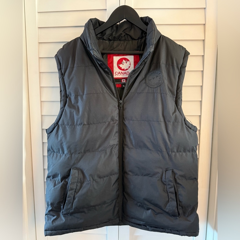 👀Host Pick👀 🇨🇦 Canada Weather Gear Men's Black Puffer Vest Size XL